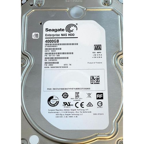 Seagate Seagate ST4000VN0001 4TB SATA 3,5"