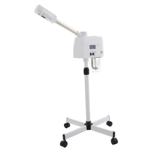 Gesichtsdampfer - Dampfgerät - Heiß- & Kaltnebel - 750 W - 750 ml Wassertank - 30 Min Betriebszeit - 220 V EU-Stecker - Weiß