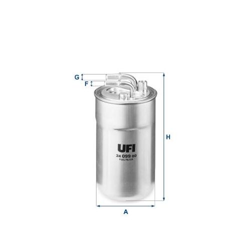 UFI Kraftstofffilter 2409900 Filtereinsatz 180mm GewindemaßM10 für Opel GM