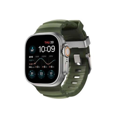 Nomad Rocky Point Band - 46mm/49mm | Forest | Natural Hardware