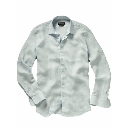 Mey & Edlich Herren Prestige-Leinenhemd Blau 100 % Leinen