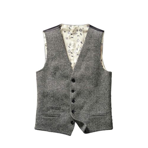 Mey & Edlich Herren Ernst-Mey-Anzugweste 1892 Schwarz Obermaterial Vorderseite: 69 % Schurwolle, 30 % Polyester, 1 % Elasthan