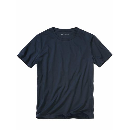 Mey & Edlich Herren Glanzleistung-Shirt Blau 100 % Baumwolle
