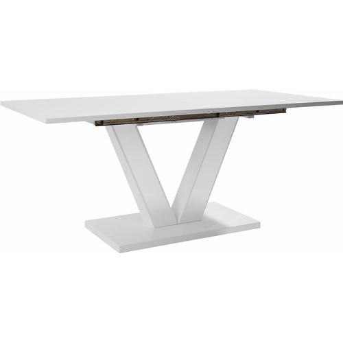 Esstisch OTTO HOME "ausziehbar Andy", weiß, B:180cm H:76cm T:90cm, Tische, Esstisch, mit Auszugsfunktion, 2 Breiten (140-180 cm oder 180-220 cm)