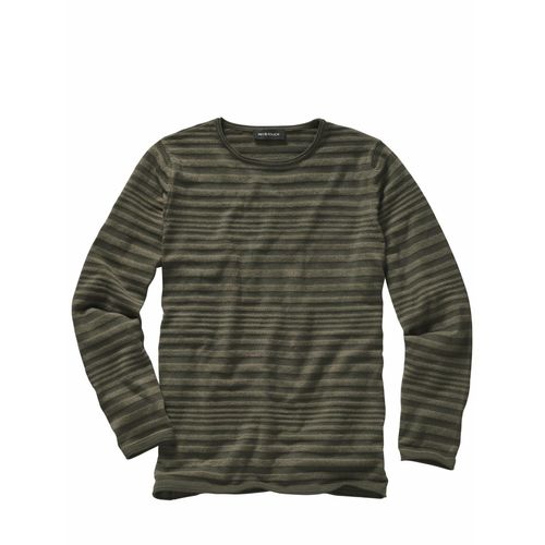 Mey & Edlich Herren Illusionen-Pullover Grün 40 % Baumwolle, 30 % Leinen, 30 % Viskose