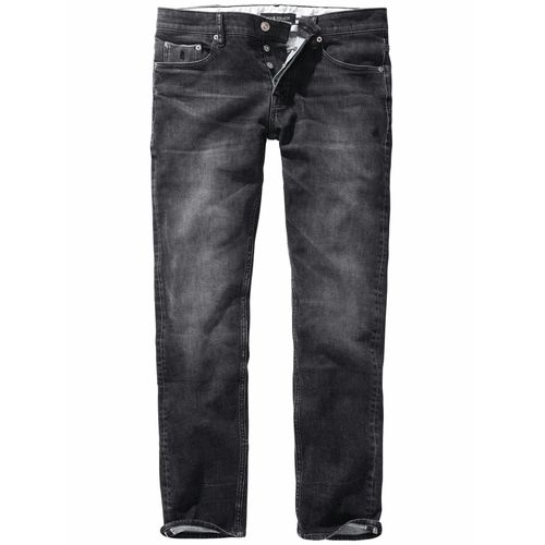 Mey & Edlich Herren Lombardi Selvedge-Jeans Schwarz 92 % Baumwolle, 6 % Elastomultiester, 2 % Elasthan