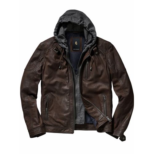 Mey & Edlich Herren Hausboot-Lederjacke Braun 100 % Lammleder
