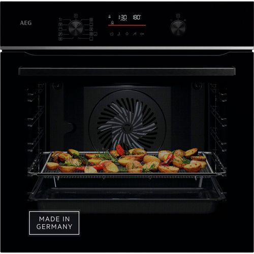 AEG Pyrolyse Backofen "TS6PB50WAB", Energieeffizienz: A+ (A+++-D), schwarz, B:59,5cm H:59,4cm T:56,7cm, Backöfen, AirFry-Backofen - knusprige Ergebnisse mit nur wenig oder ganz ohne Öl