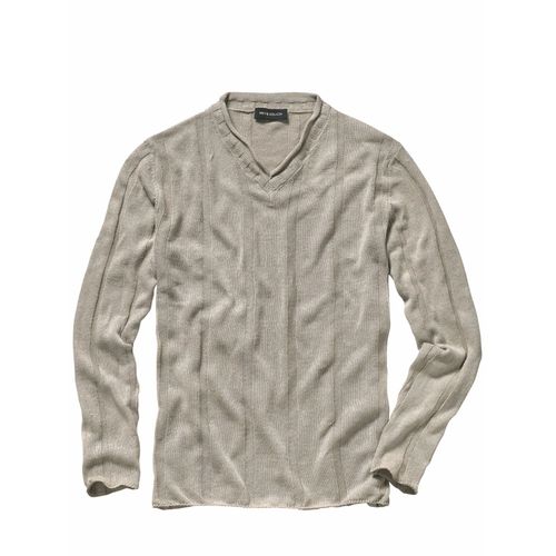 Mey & Edlich Herren Estate-Pullover Rot 58 % Leinen, 42 % Baumwolle