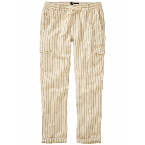 Mey & Edlich Herren Cargo-Leinenchino Beige 50 % Baumwolle, 47 % Leinen, 3 % Polyester