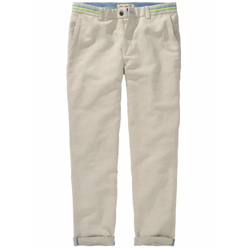 Mey & Edlich Herren Pragmatiker-Chino Beige 55 % Baumwolle, 45 % Leinen