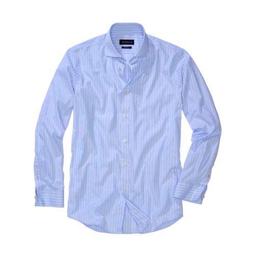 Mey & Edlich Herren Business-Class-Hemd Blau 100 % Baumwolle