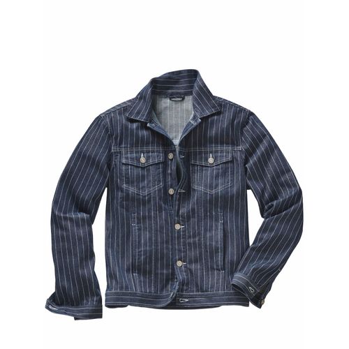 Mey & Edlich Herren Streifzüge-Jeansjacke Blau 100 % Baumwolle