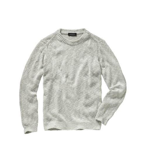 Mey & Edlich Herren Nicht-zu-übersehen-Pullover Grau 61 % Baumwolle, 39 % Leinen