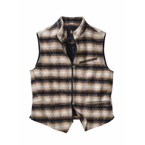 Mey & Edlich Herren Mohair-Karoweste Beige 68 % Wolle, 17 % Mohair, 15 % Polyamid