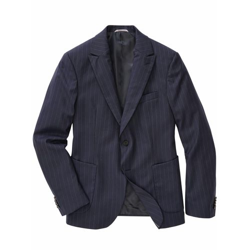 Mey & Edlich Herren Napoletano Anzugsakko Blau Obermaterial: 100 % Schurwolle