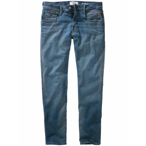 Replay Herren Jeans Anbass Sixteen Blau 99 % Baumwolle, 1 % Elasthan