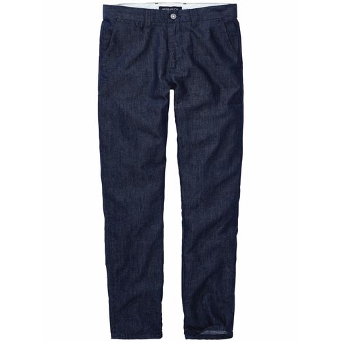Mey & Edlich Herren Sommer-Denim-Chino Blau 65 % Baumwolle, 35 % Leinen