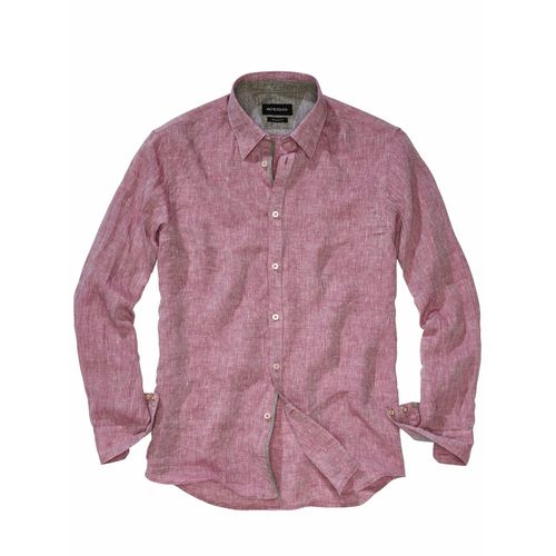 Mey & Edlich Herren Sahara-Hemd Rot 100 % Leinen