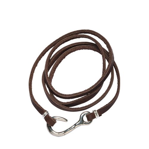 Mey & Edlich Herren Haken-Wickelarmband Braun Umfang: 20 cm (M), 22 cm (L)