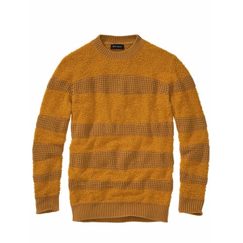 Mey & Edlich Herren Keine-Konventionen-Pullover Gelb 80 % Baumwolle (bio), 20 % Polyamid