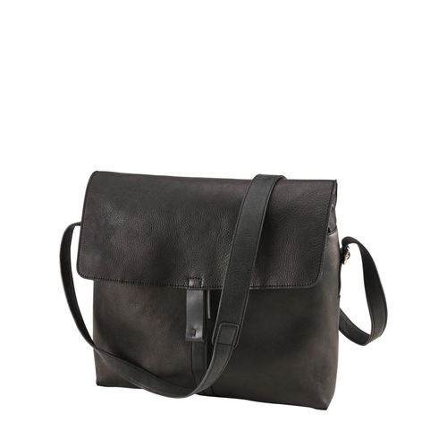 Mey & Edlich Herren Bedarfsgerechte Kuriertasche Schwarz Obermaterial: Rindleder