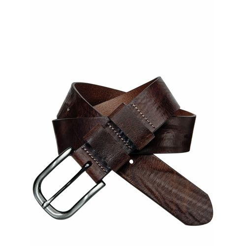 Mey & Edlich Herren Sattler-Gürtel Braun Gute Jeanshosenbreite: ca