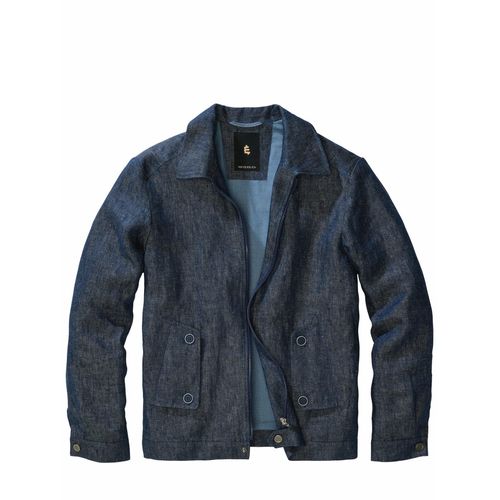 Mey & Edlich Herren Porto-Levante-Blouson Blau 53 % Baumwolle, 45 % Leinen, 2 % Elasthan
