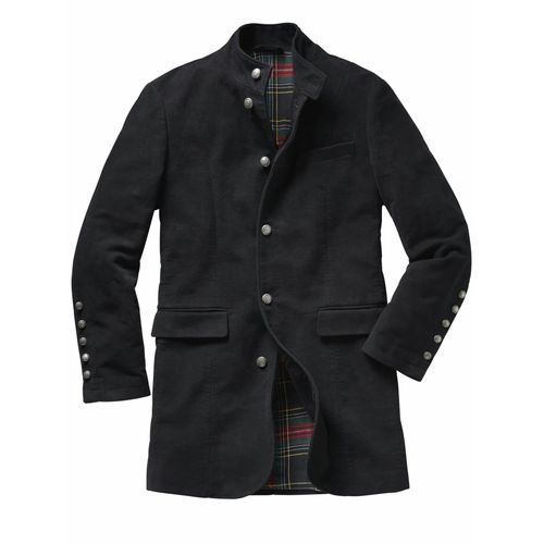Mey & Edlich Herren West End Coat Schwarz Obermaterial: 48 % Baumwolle, 47 % Polyamid, 5 % Elasthan