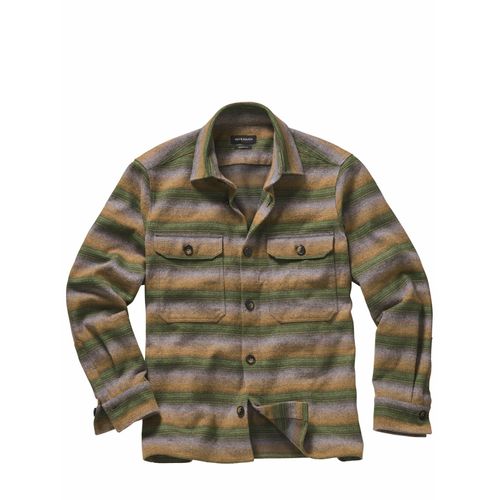 Mey & Edlich Herren Flanell-Overshirt Grün 100 % Baumwolle