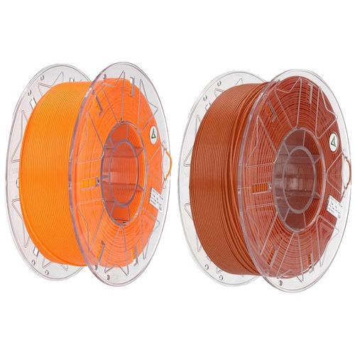 3D-Filament, 1,75 mm Durchmesser, biologisch abbaubares PLA-Material, Orange und Braun