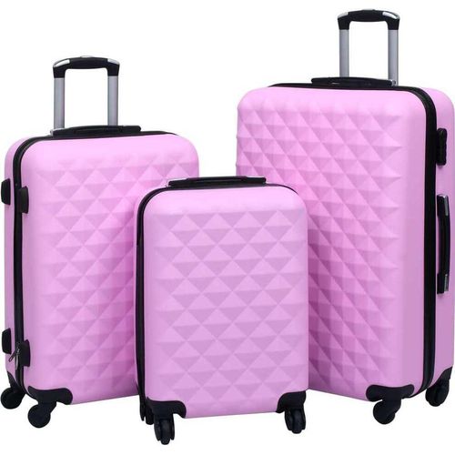 Hartschalen-Trolley-Set 3 Stk. Rosa ABS