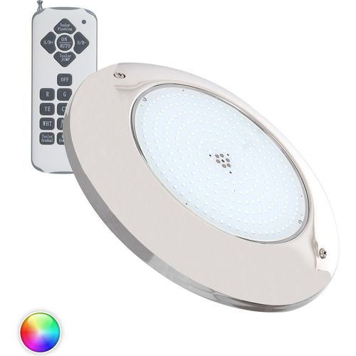 LED Poolstrahler Aufbau RGB tauchfähig 12V DC IP68 Rostfreier Edelstahl 20W XtraPool Ja RGB