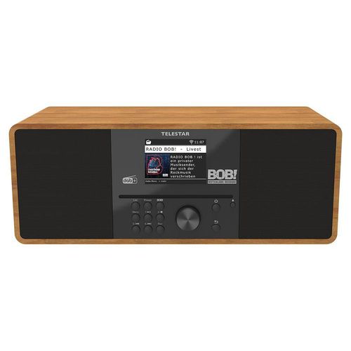 BOBs Rock Radio 2.0 wood Stereo DAB+ UKW Internetradio mit CD Player Digitalradio