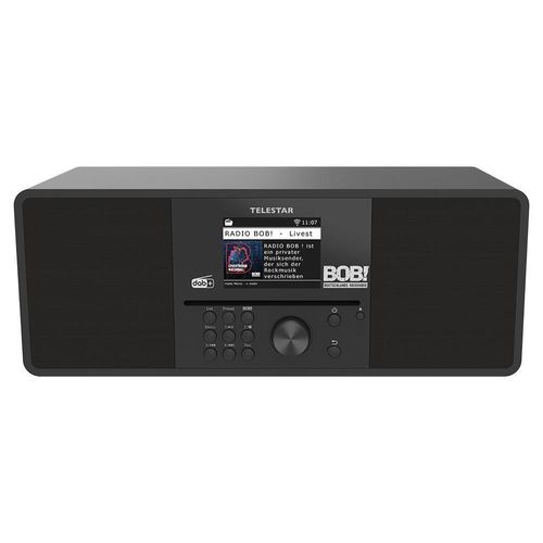 BOBs Rock Radio 2.0 black Stereo DAB+ UKW Internetradio mit CD Player Digitalradio