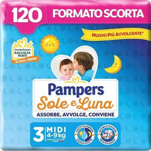 Midi Luiers Maat 3 (4-9 kg) - 120 Stuks - Ultra Absorberend en Betaalbaar -> Midi Luiers Maat 3 (4-9 kg) - 120 Stücke - Ultra absorbierend und preiswert
