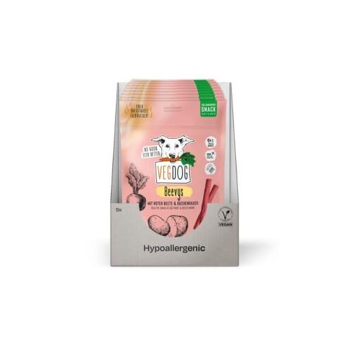 VEGDOG Belohnungssnack BEEVYS 9 x 80 g