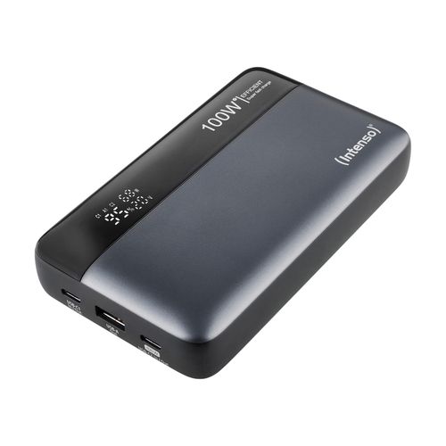 Intenso Powerbank HE20000, Grau/Schwarz (20000 mAh, 100 Watt, Power Delivery 3.0)