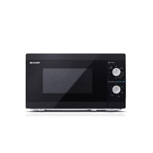 Sharp Mikrowelle YC-MG01E-B mit Grill 20L, 800W Mikrowellenleistung, 1000W Grill