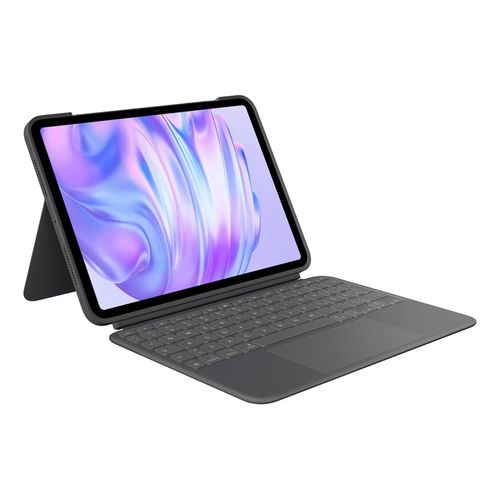 Logitech Logitech Combo Touch Keyboard Case für 11" iPad Pro (M4), Schwarz Tablet-Tastatur mit Bookcover