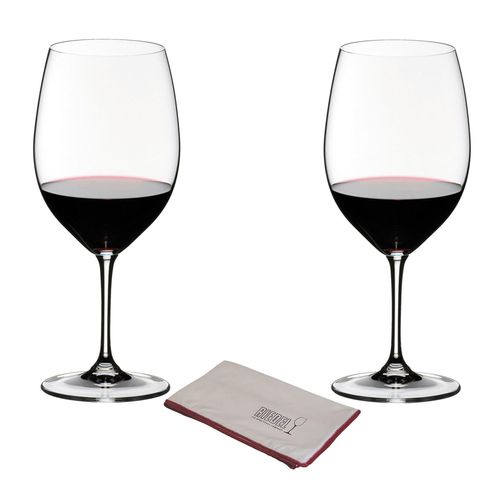 Riedel Vinum Cabernet Sauvignon/Merlot Gift Pack 2 Pieces + Poliertuch