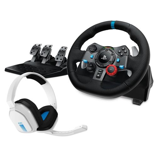 Logitech Bundle G29 Driving Force Racing Wheel + Logitech Astro A10 Playstation Gaming-Headset