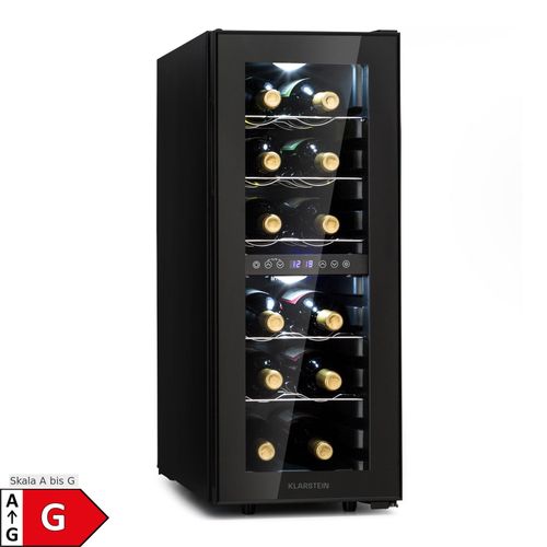 Shiraz 12 Duo Weinkühlschrank 2 Zonen 42L/12 Flaschen 5-12 / 12-18 °C Touch 12 Flaschen