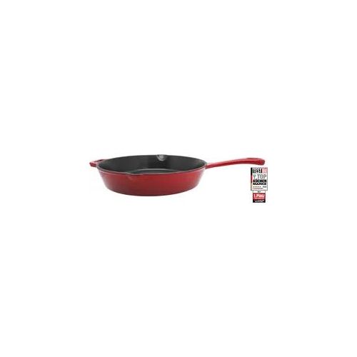Schmorpfanne ELO BASIC, rot, B:31,5cm H:8cm L:44cm Ø:28cm, Pfannen, Schmorpfanne, Außen emailliert
