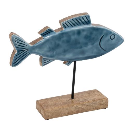 Aufsteller FISCH auf Holzfuß