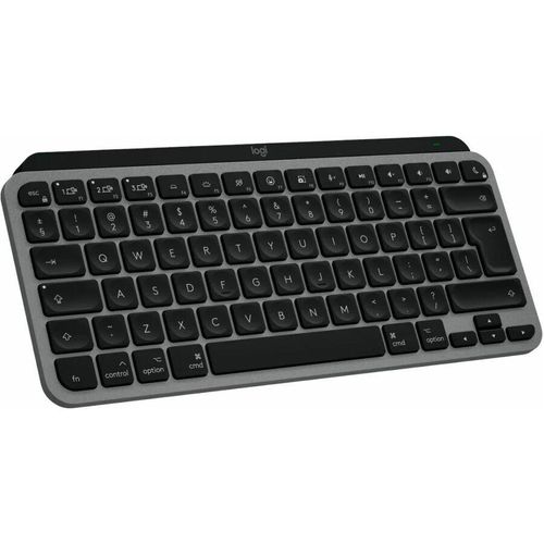 Logitech Master MX Keys Mini For Mac, Kabellos, Bluetooth, Scherenschalter, QWERTY, LED, Schwarz, Grau