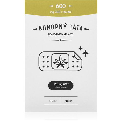 Konopný táta Patches 600 mg CBD pansement chauffant avec CBD 30 pcs