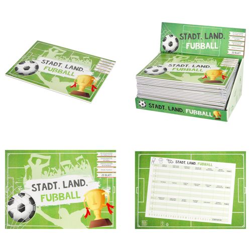 Spielblock STADT LAND FUSSBALL
