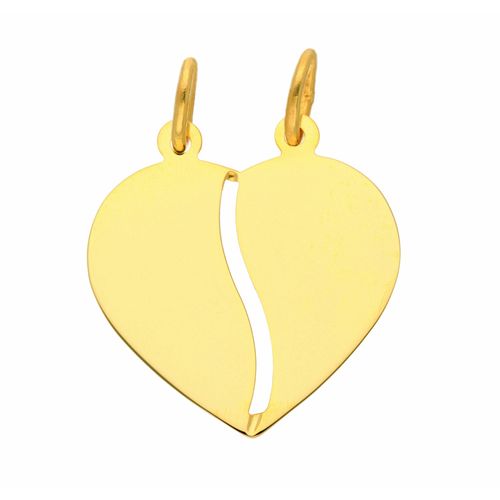 Puzzleanhänger ADELIA´S "Partneranhänger 333 Gold ( 8K )", gold, Schmuckanhänger, Damen, Gold, Goldanhänger Partneranhänger