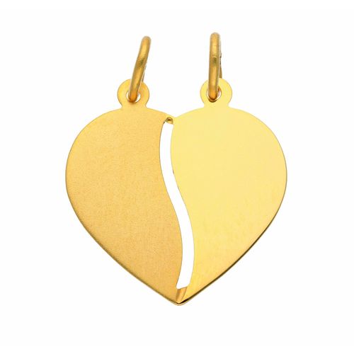 Puzzleanhänger ADELIA´S "Partneranhänger 333 Gold ( 8K )", gold, Schmuckanhänger, Damen, Gold, Goldanhänger Partneranhänger
